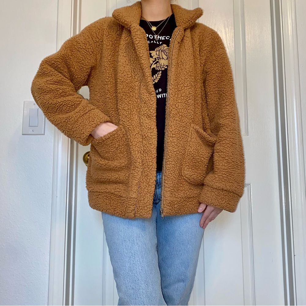 Teddy Jacket in Carmel Brown🧸